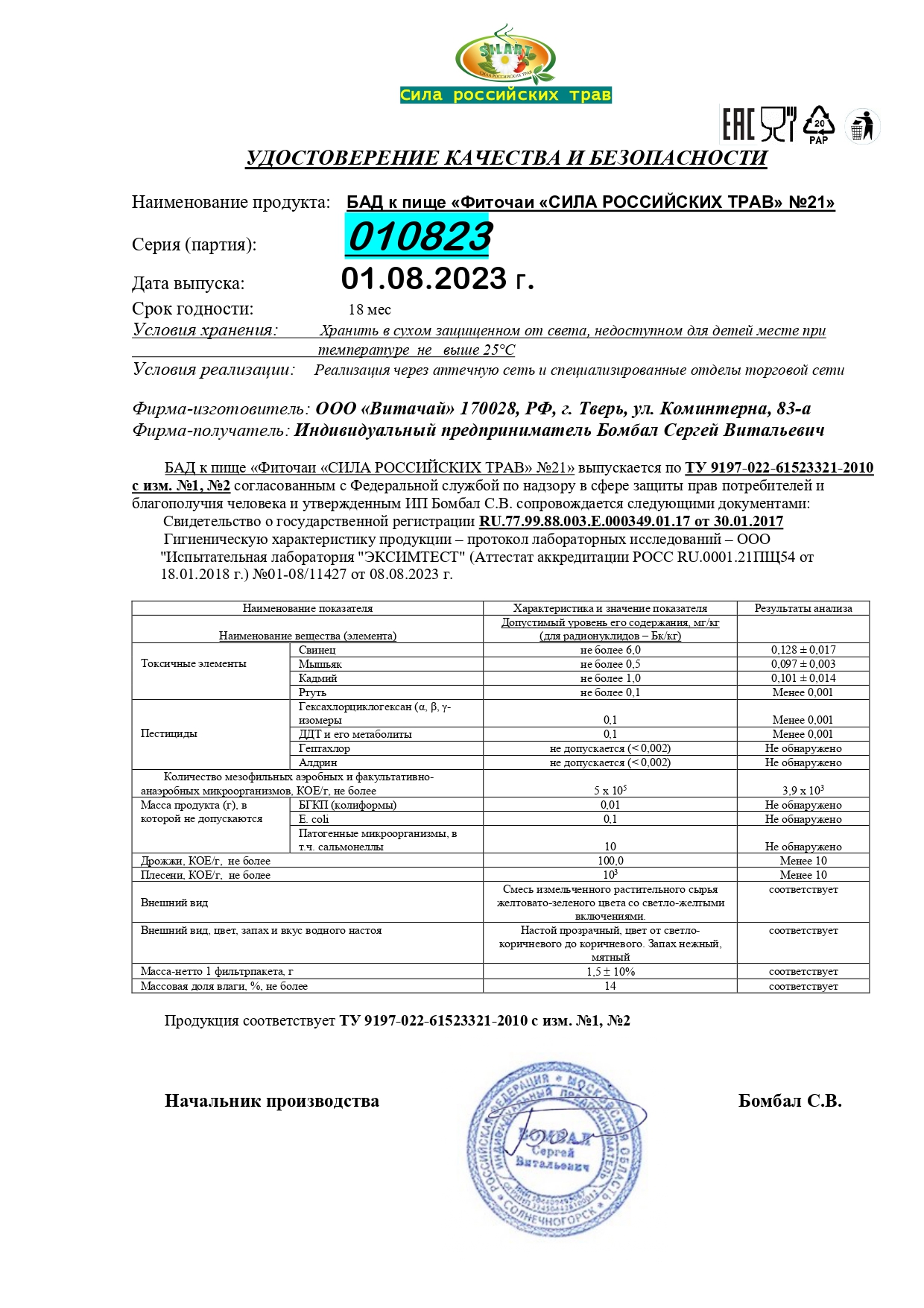 Паспорт №082023
